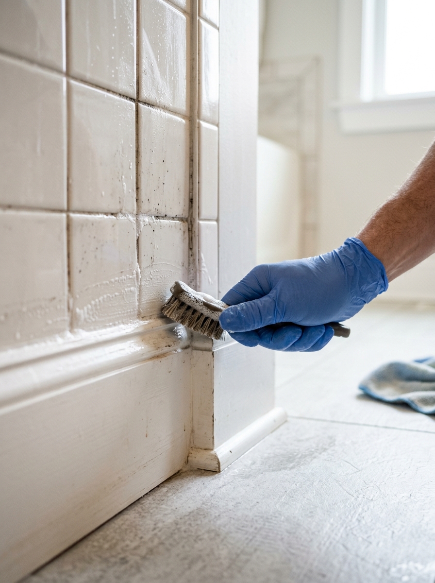 Deep Clean — Baseboards, grout, inside appliances — top-to-bottom detail.